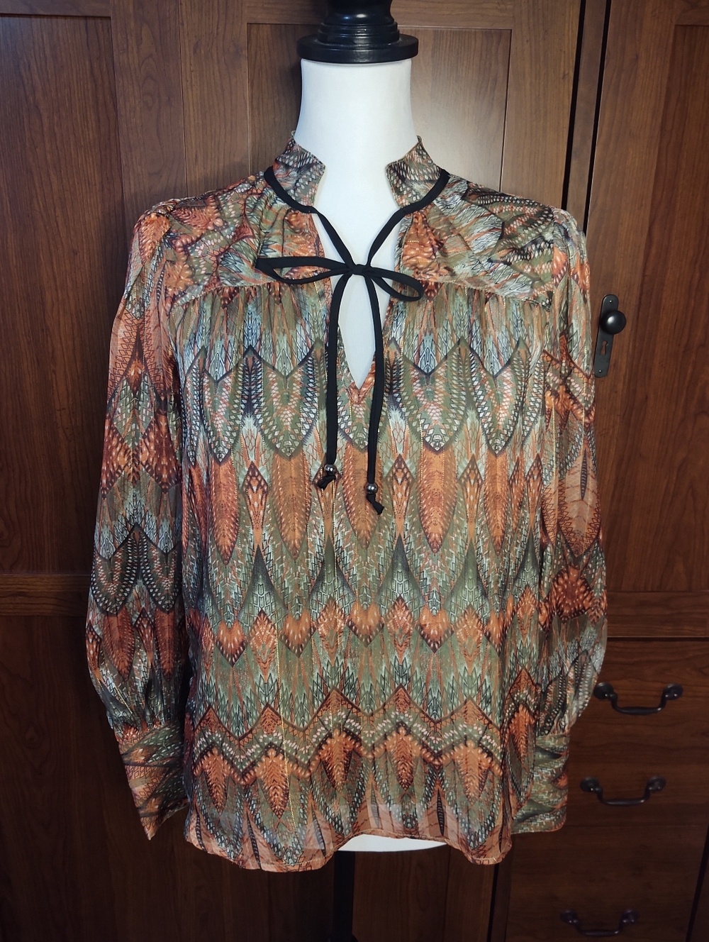 NWT Ciebon Long Sleeve Blouse Sz S